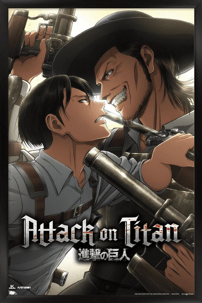 Attack on Titan: Season 3 - Stalemate Wall Poster, 22.375" x 34", Framed
