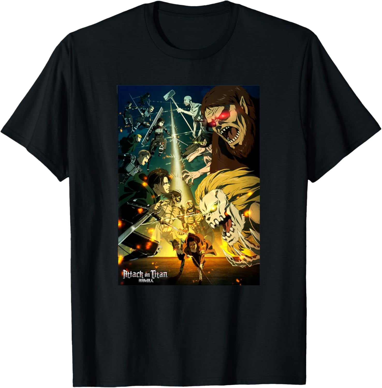 Attack on Titan Season 4 Final Season Poster Anime T-Shirt - Walmart.com