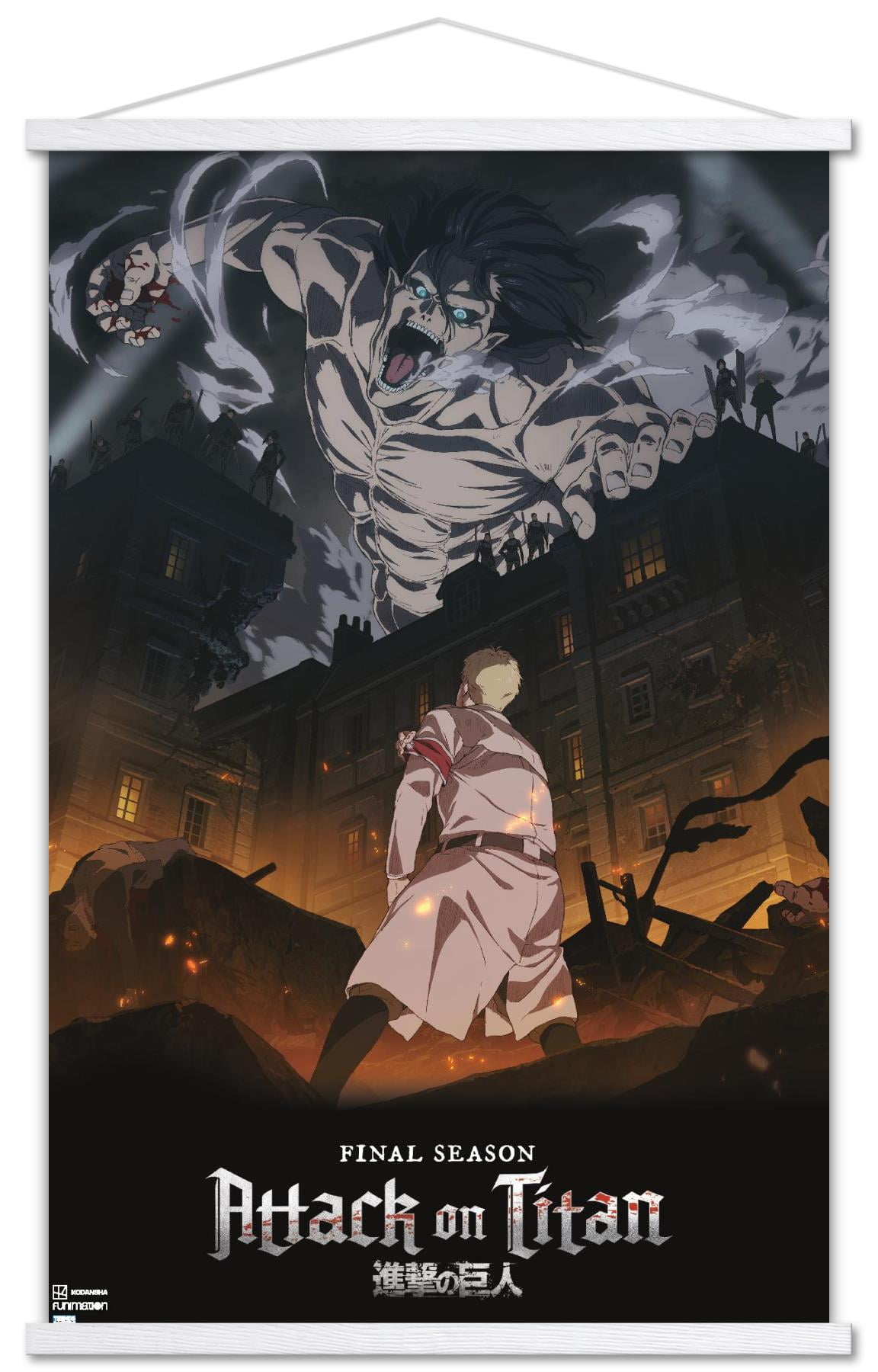  Trends International Attack on Titan: Season 4 - Key Visual 1  Wall Poster, 22.375 x 34, Premium Unframed Version : Everything Else