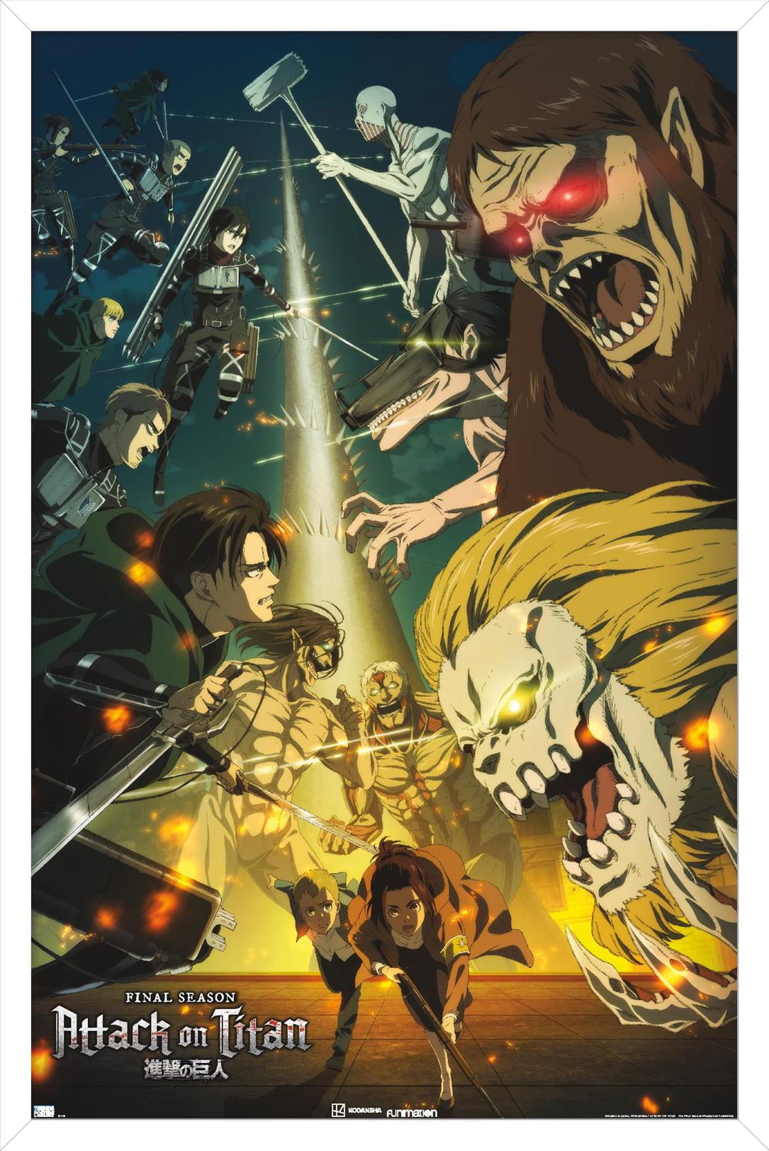 Attack on Titan The Final Season Shingeki No Kyojin Poster Anime Print A3  A4 A5