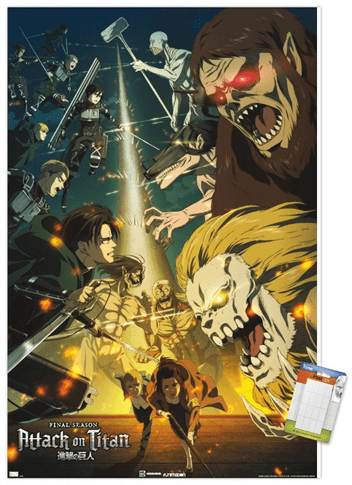 Attack on Titan: Season 4 - Key Visual 3 Wall Poster, 14.725