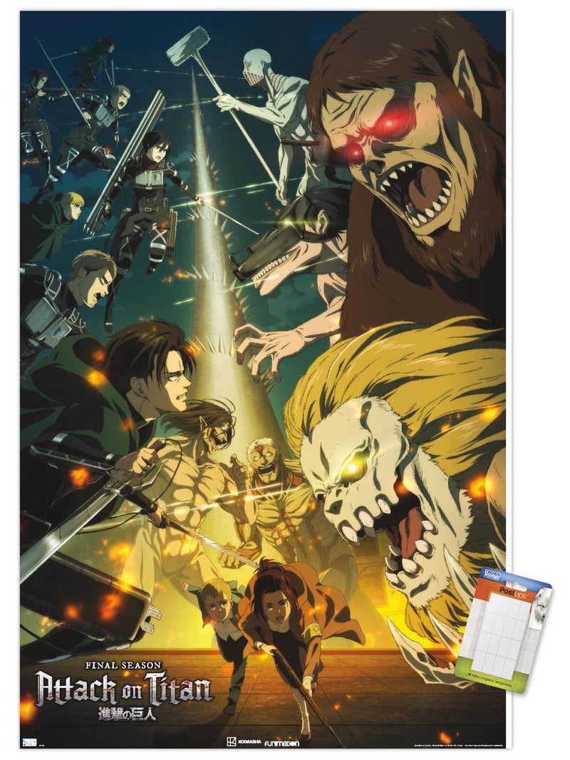 Attack on Titan: Season 4 - Key Visual 3 Wall Poster, 22.375