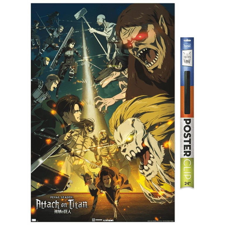Attack on Titan: Season 4 - Key Visual 3 Wall Poster, 22.375