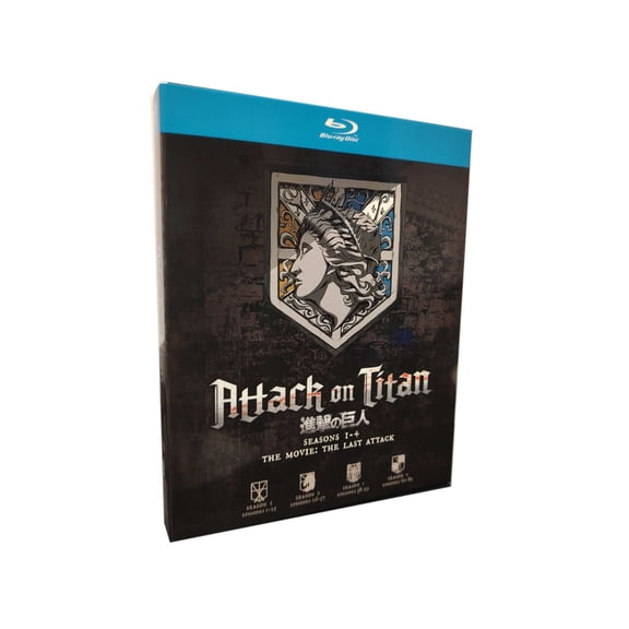 Attack on Titan Complete Series Seasons 1-4 Episodes 1-87 (Blu-ray)
