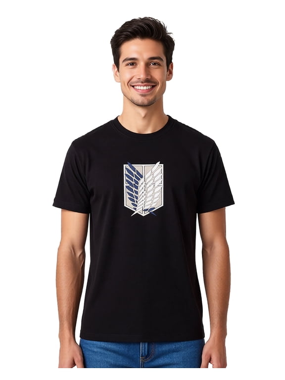 Attack on Titan T-Shirt Men's Wings of Freedom Graphic Tee