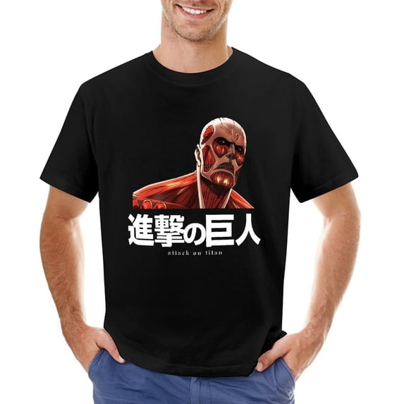Attack on Titan T-Shirts for Men Women, Unisex Anime Cotton Shirts, Casual Crew Neck Tee, XS-5XL