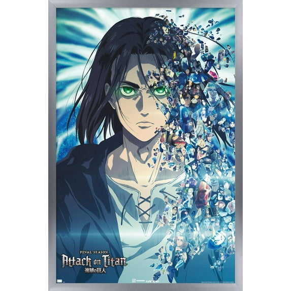 Attack on Titan: The Final Season - Fragments Wall Poster, 22.375" x 34" Framed