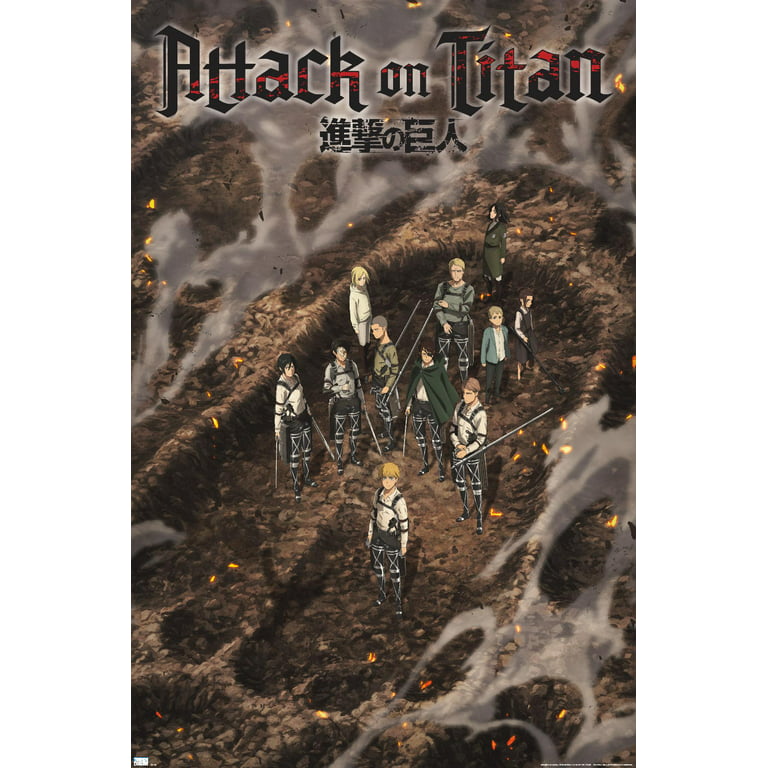 Trends International Attack on Titan: Season 3 - Key Art Wall Poster,  22.37 x 34.00, Unframed Version