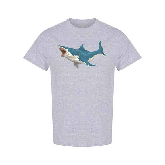 Attacking Shark Side View T-Shirt Men -Image by Shutterstock, Male Small