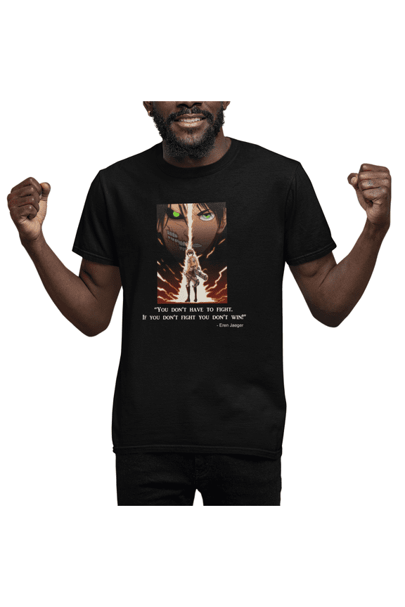 Attackon Titan Lightning Strike Erin Yeager T-shirt Designed by Impressive Inks