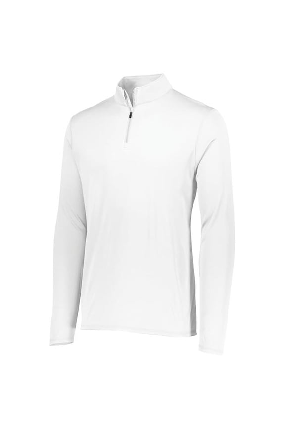 Augusta Sportswear 2785.005.4XL Attain Wicking 0.25 Zip Pullover, White - 4XL
