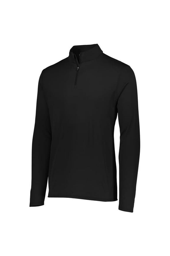 Augusta Sportswear Attain Wicking 0.25 Zip Pullover, Black - 4XL