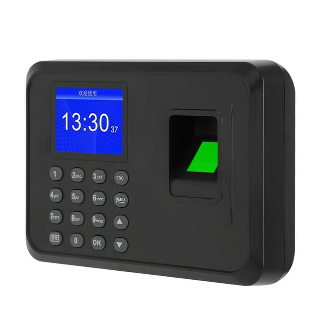 Attendance Machine, 360 Degrees Fingerprint Identification Biometric Clock Recorder, Time