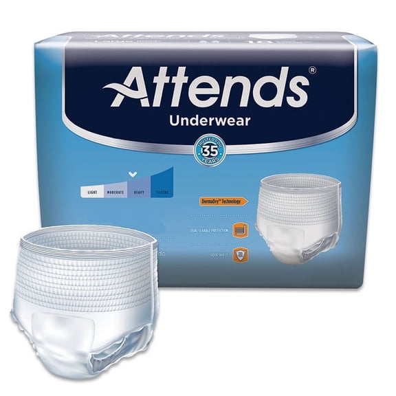 Attends Adult Extra Absorbency Protective Underwear Medium 34  44 Part No. AP0720100 Qty  Per Package