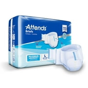 Attends Adult Incontinence Brief L Heavy Absorbency Contoured, DDA30, Heavy to Severe, 24 Ct