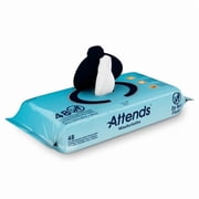 Attends Washcloths No-Rinse Disposable Cleansing Wipes for Incontinence, 7.8x11.8, Hypoallergenic Alcohol-Free with Aloe, Scented, 576ct Case