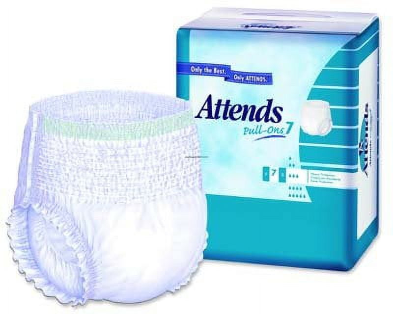 Attends Advanced Disposable Underwear Pull On with Tear Away Seams Large, APP0730, Heavy, 72 Ct