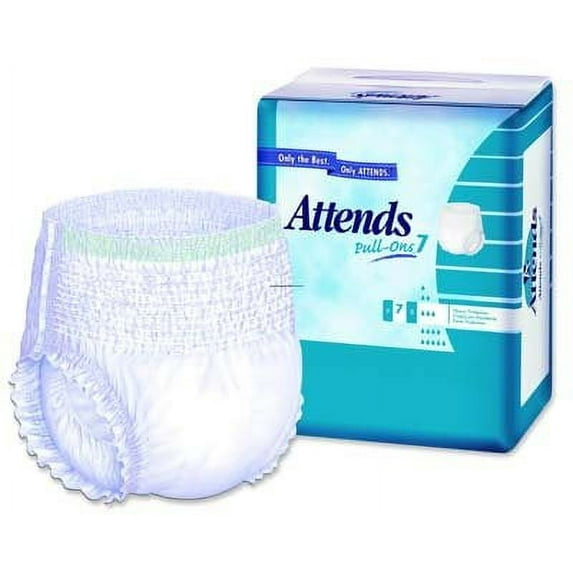Attends Disposable Underwear Pull On with Tear Away Seams Large, APP0730, 34, 72 Ct