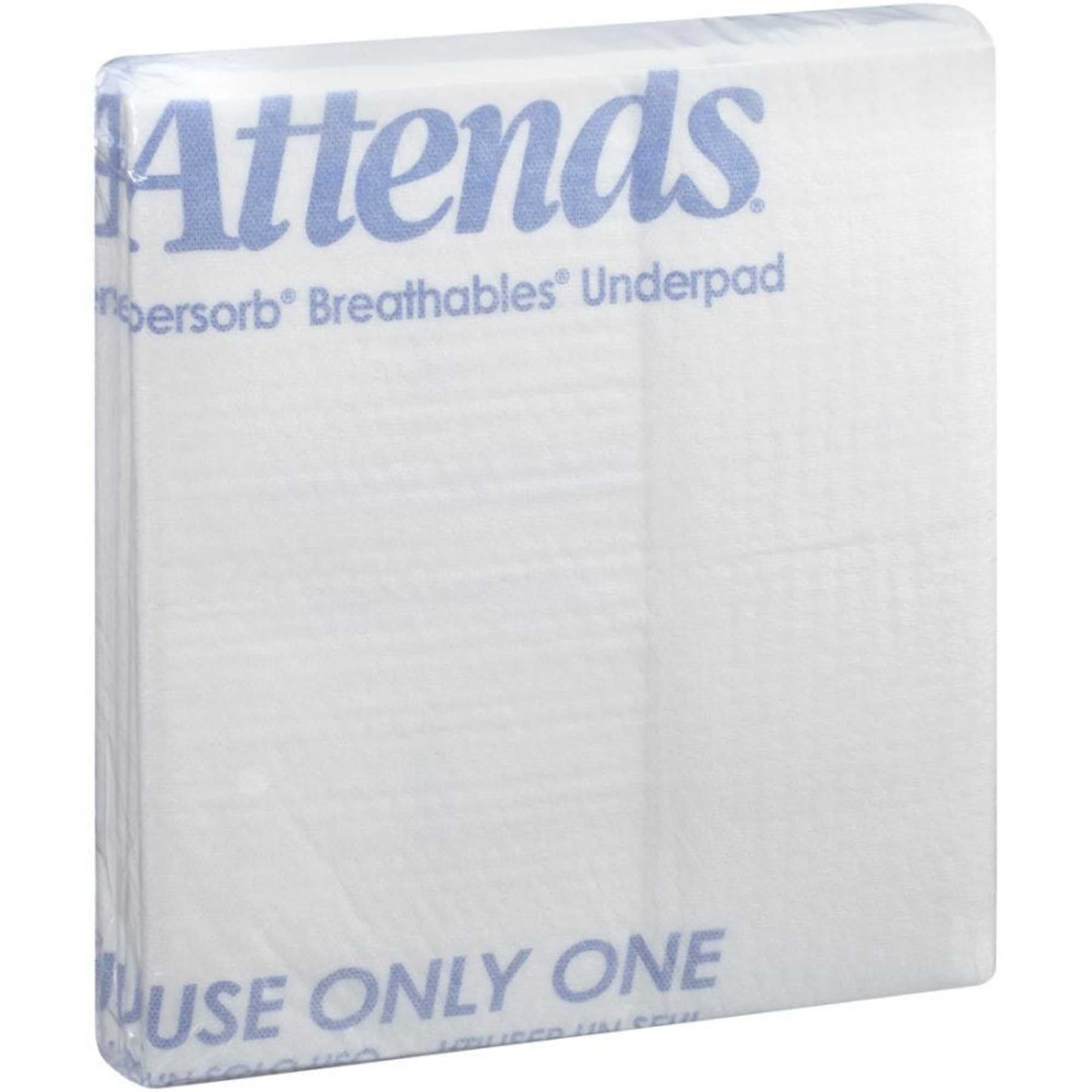 Attends All-in-One Premium Underpad: 30" x 36", 60 Count, White