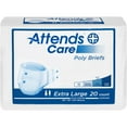 thumbnail image 1 of Attends Care Adult Incontinence Brief XL Heavy Absorbency Breathable, BRHC40, Heavy, 60 Ct, 1 of 3