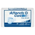 thumbnail image 1 of Attends Care Poly Briefs, Incontinence Briefs, Heavy Absorbency, L, 24 Count, 3 Pack, 1 of 3