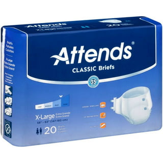 Attends Advanced Disposable Underwear Pull On with Tear Away Seams Medium,  APP0720, Heavy, 80 Ct 