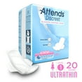 thumbnail image 1 of Attends Discreet Women's Ultra Thin Bladder Control Pads, 9" long, Adult Incontinence Care (20 Pads), 1 of 7
