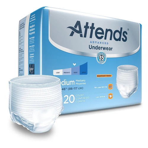 Attends Disposable Underwear Medium Heavy 20 Ct