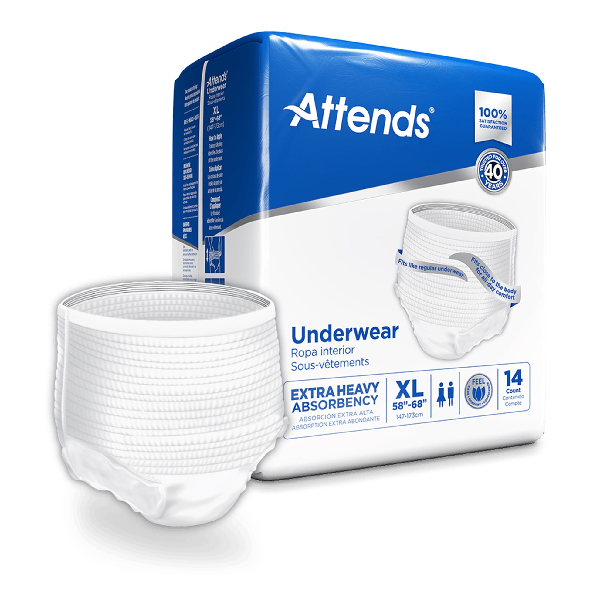 ProCare Adult Underwear Pull On Large Disposable Moderate Absorbency,  CRU-513 - CASE of 72 