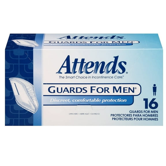 Attends Guards for Men Light Absorbency Bladder Control Pad (MG0400), 16 per Box