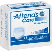 Attends Regular Absorbency Protective Underwear Large, 44 - 58, 72 Count