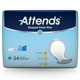 thumbnail image 1 of Attends Shaped Plus Unisex Incontinent Pad 24.5" L Contoured SPDP 24/ Bag, 1 of 3