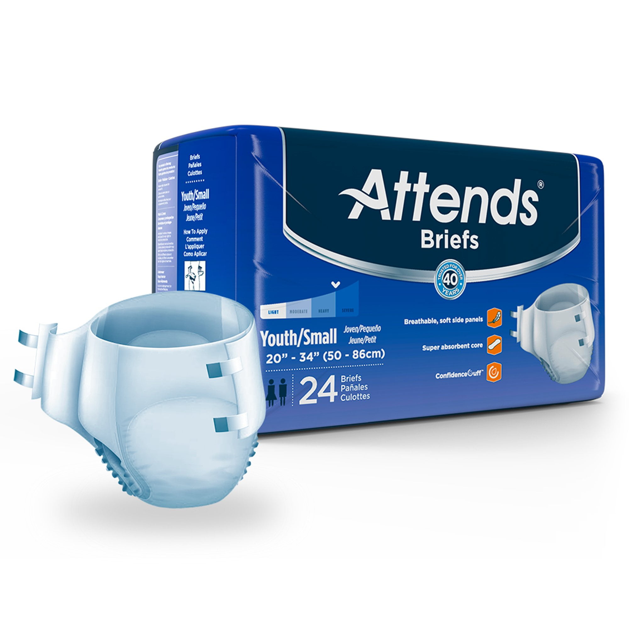 Attends Premier Incontinence Briefs, Premium Overnight Protection