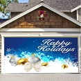 Attention to Detail Christmas Garage Door Tapestry Background Wall