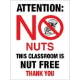 thumbnail image 1 of Attention No Nuts This Classroom is Nut Free Thank You Sign Metal Tin Sign 8x12 Inches Caution Danger Safety Security Warning Notice Signs, 1 of 5