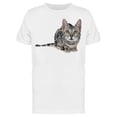 thumbnail image 1 of Attentive Gray Bengal Cat Tee Men's -Image by Shutterstock, 1 of 2