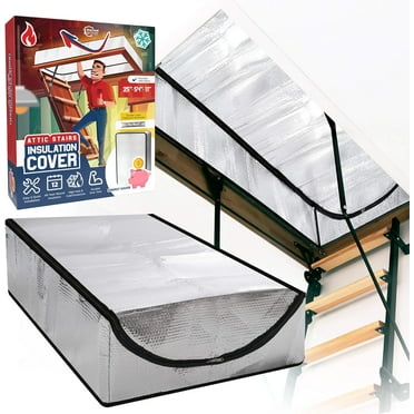 Attic Door Insulation Cover - 54'' x 25'' x 11'' Thickened Attic Stairs Insulation Cover for Pull Down Stair - Attic Tent - Attic Insulation Cover - Attic Stairway Insulation Cover