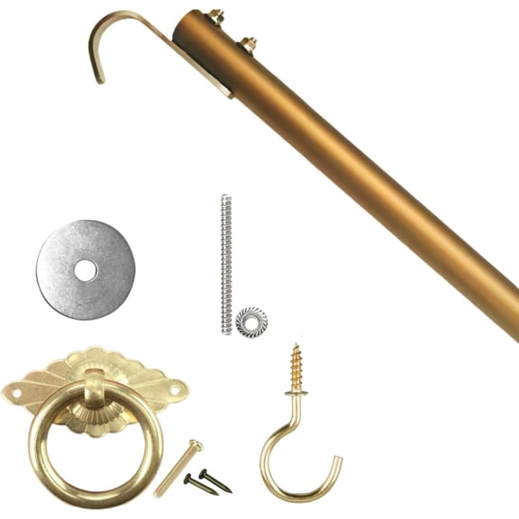 Attic Ladder Pull Down System Kit Attic Staircase Pull-Down System Tool Attic Stairs Pull Down Storage Hook and 43.9 Inch Extension Pole Designed to Replace Traditional Attic Ropes