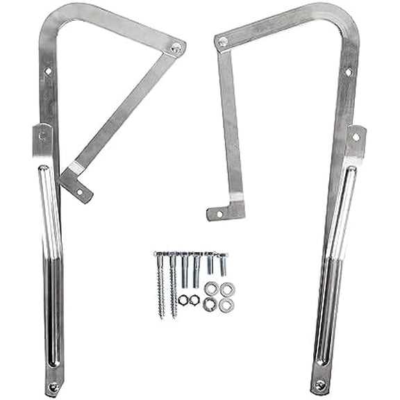 Attic Ladder Spreader Hinge Arms Replacement Kit for Werner 55-1 2006 and Older - (Pair)$$Tools