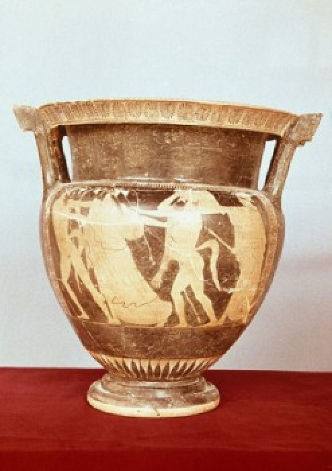 Attic Red-Figure Krater Vase Greek Art(- ) Canvas Art - (24 x 36)