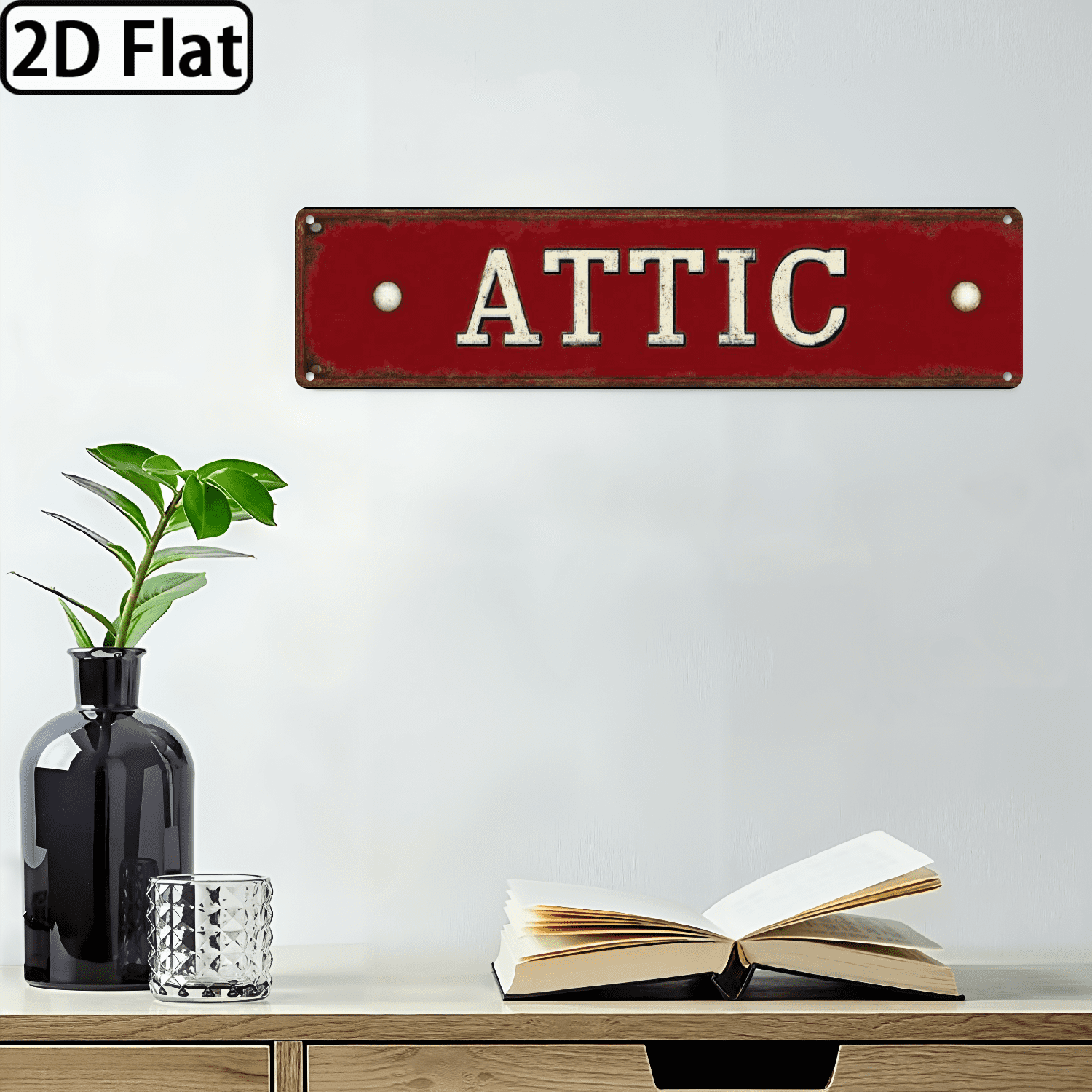Attic Sign For Family Outside Customize Gifts With Your Text 4 x 16 ...