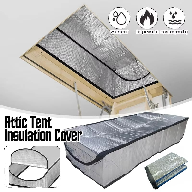 Agrdeed Loft Stairs Insulation Cover With Nail Gun, 138 X 64 X 28 Cm Wind Deflector For Loft Ladder, Loft Ladder, Insulation Cover, Fireproof Loft Insulation Tent - View #5