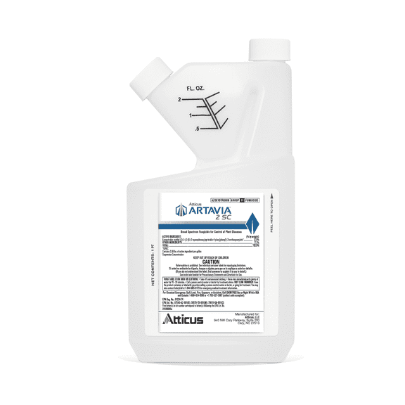 Atticus Artavia 2SC Azoxystrobin 22.9% Fungicide (16oz) - Compare to Heritage - Controls Foliar and Soil-Borne Diseases