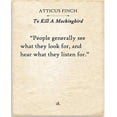 thumbnail image 1 of Atticus Finch - People Generally See What They Look For - Book Page Quote Art Print - 11x14 Unframed Typography Book Page Print - Great Gift for Book Lovers, 1 of 1