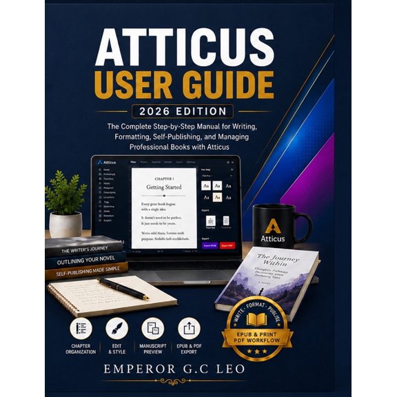 Atticus User Guide 2026: The Complete Step-by-Step Manual for Writing, Formatting, Self-Publishing, and Managing Profess, (Paperback)