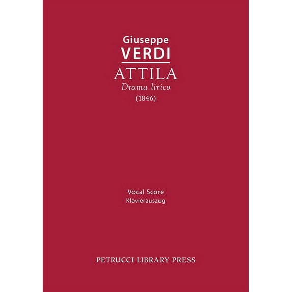Attila: Vocal score, (Paperback)