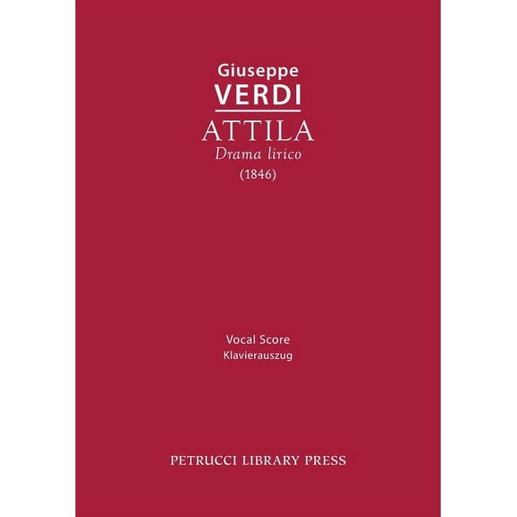 Attila: Vocal score, (Paperback)