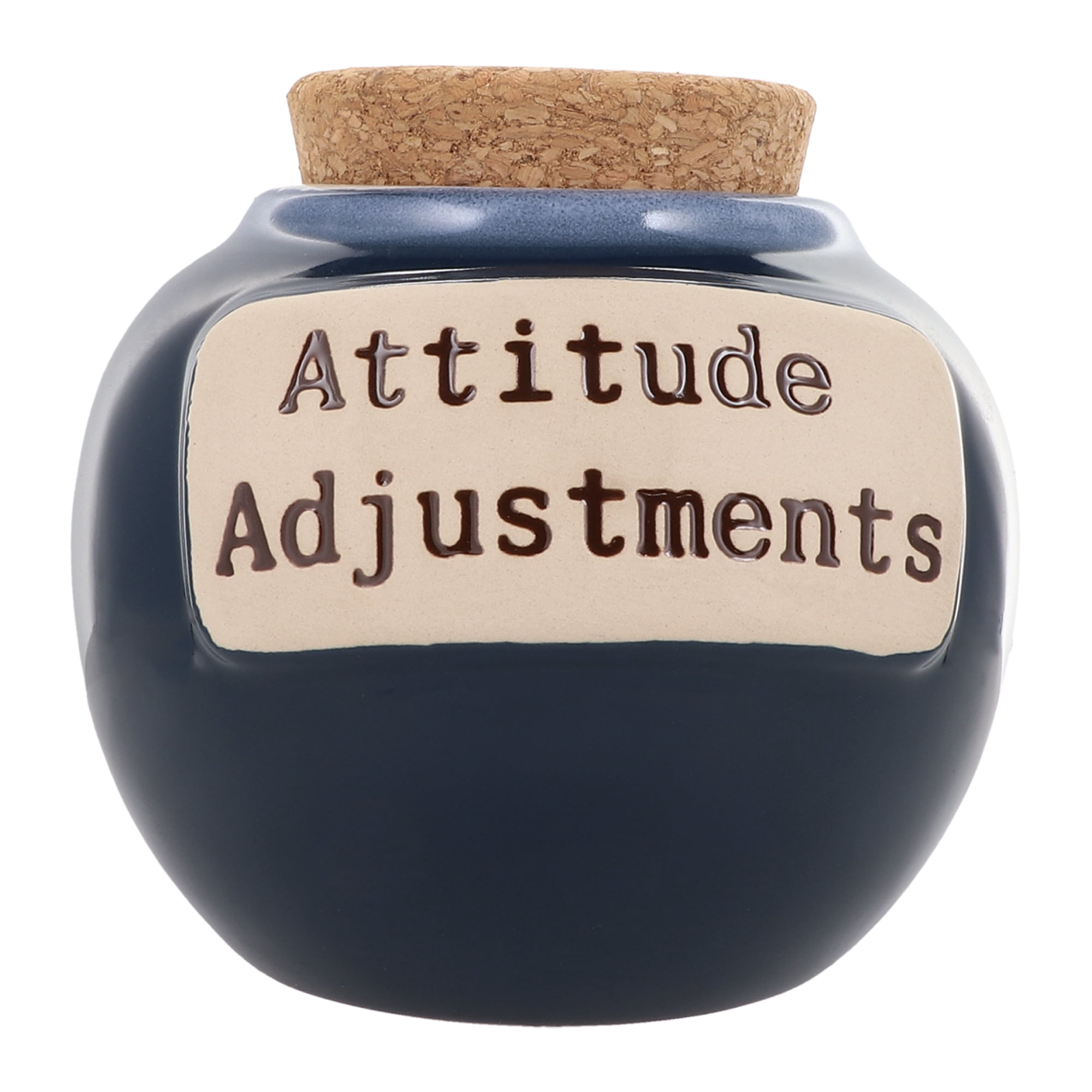 Attitude Adjustments Piggy Bank, Candy Jar for Office Desk, Funny Gifts