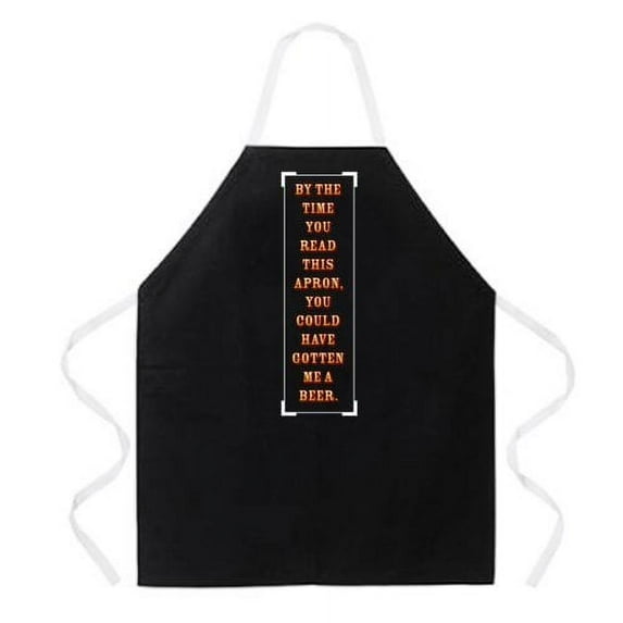 Attitude Aprons Fully Adjustable By the time you read this Apron, Black, One Size Fits Most