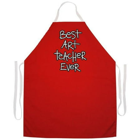 Attitude Artist Apron Red-Art Teacher